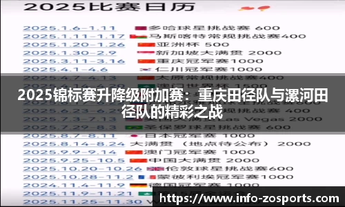 2025锦标赛升降级附加赛：重庆田径队与漯河田径队的精彩之战